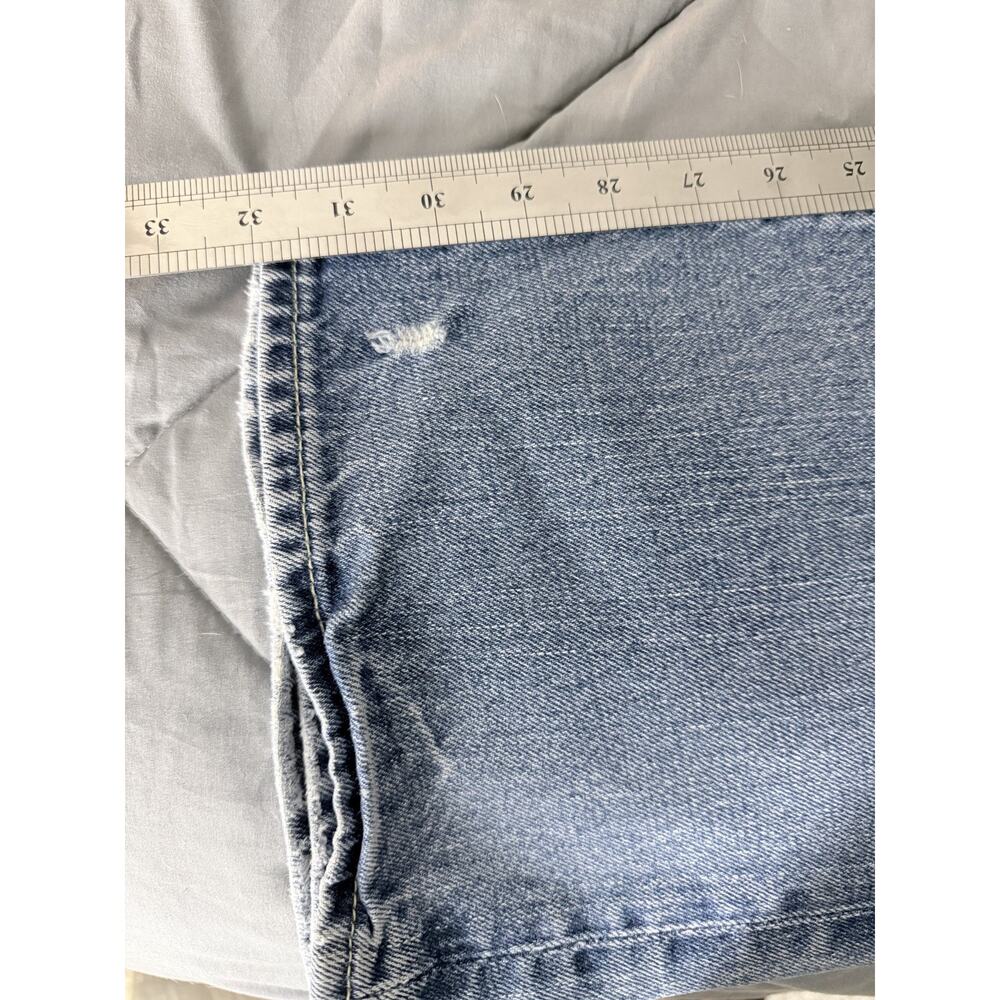Abercrombie Fitch Jeans Men’s 34x32 Low Rise Slim Straight Distressed - Picture 9 of 12